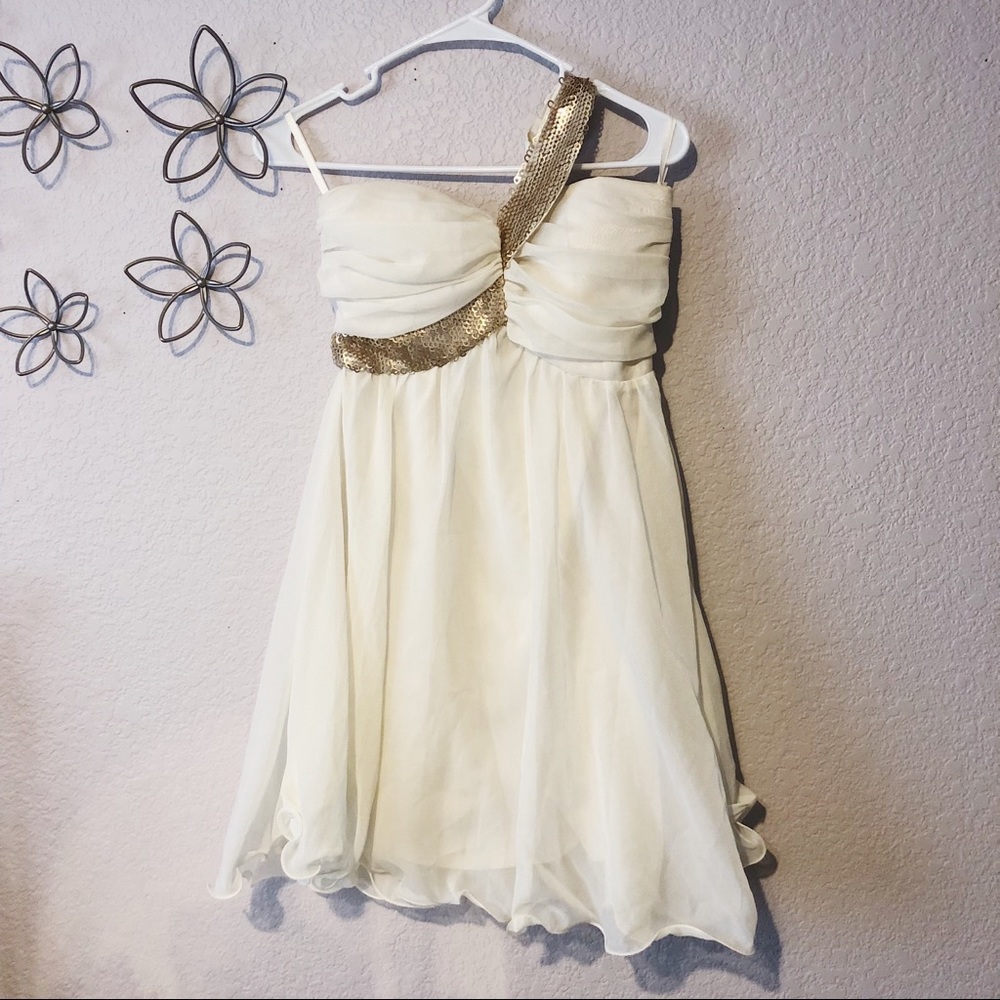 White Sequin Dress